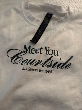 lululemon athletica White Short-Sleeve 'Meet You Courtside' Graphic Tee